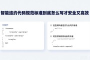 智能合约代码规范标准到底怎么写才安全又高效