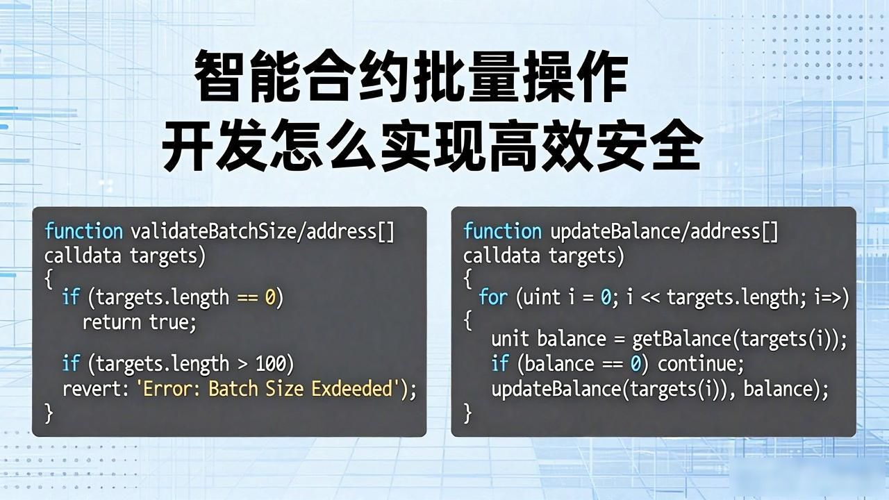 智能合约批量操作开发_批量做合同怎么做_智能合约批量转账