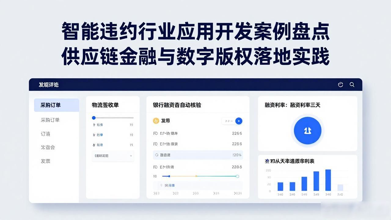 智能合约开发_智能合约行业应用开发案例_智能合约开发工具