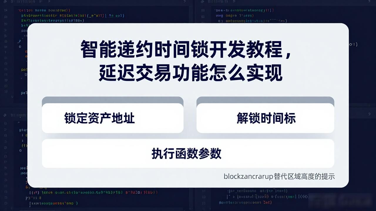 智能合约时间锁_智能合约时间锁开发_合约锁智能开发时间多久