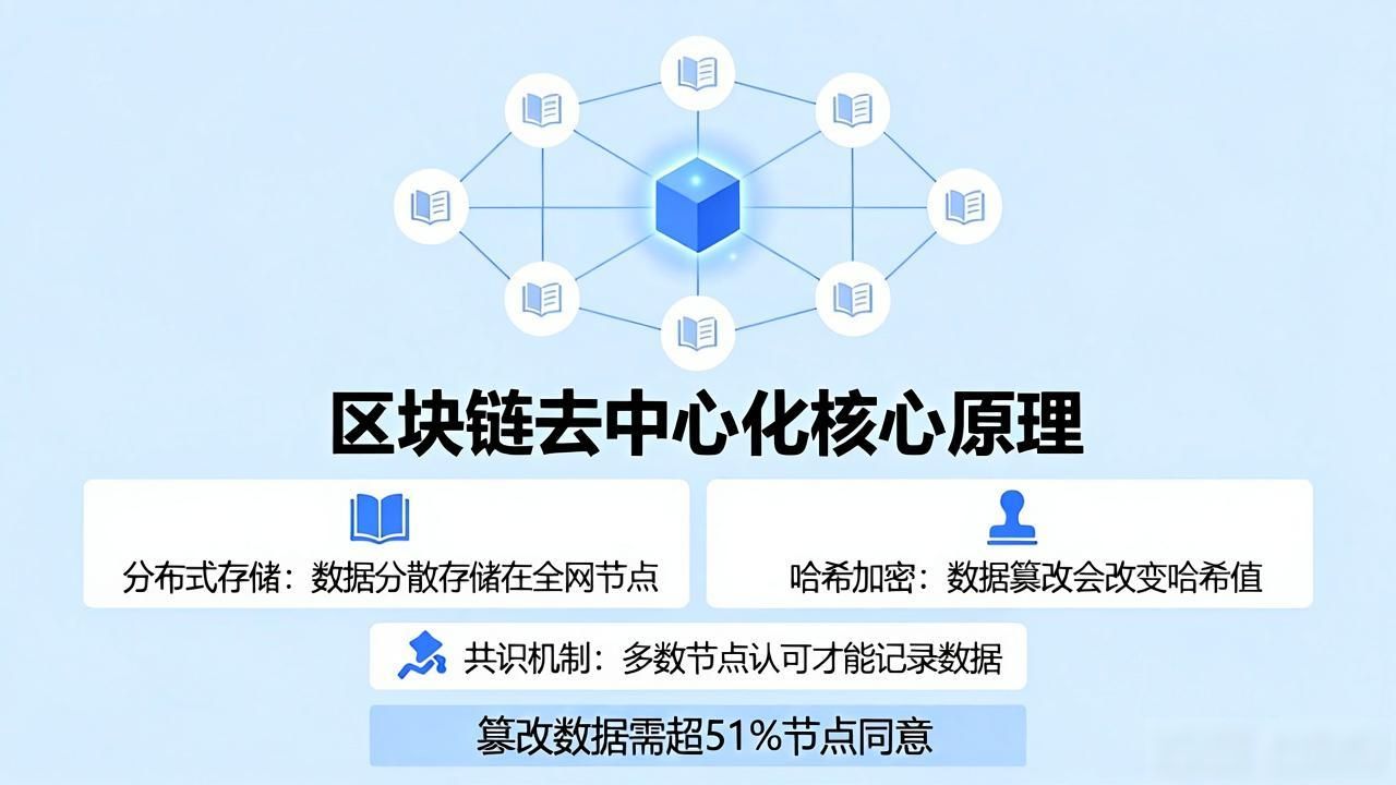 区块链去中心化原理_区块链原理架构与应用_区块链中心
