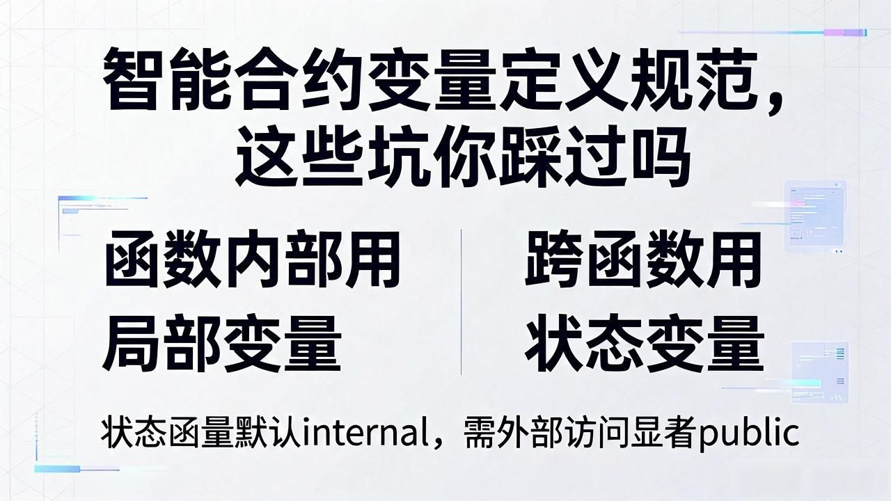 合约变量定义智能规范包括_智能合约变量定义规范_合约变量定义智能规范是什么