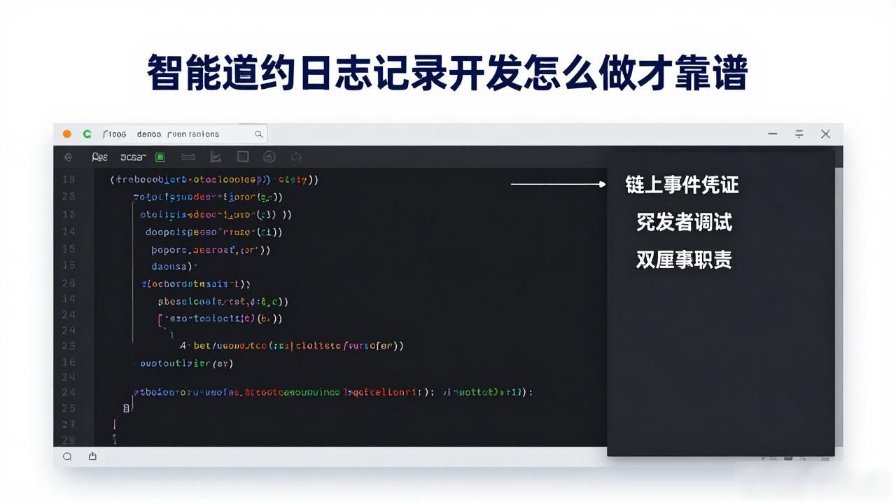 智能合约日志记录开发_智能合约开发文档_智能合约开发工具