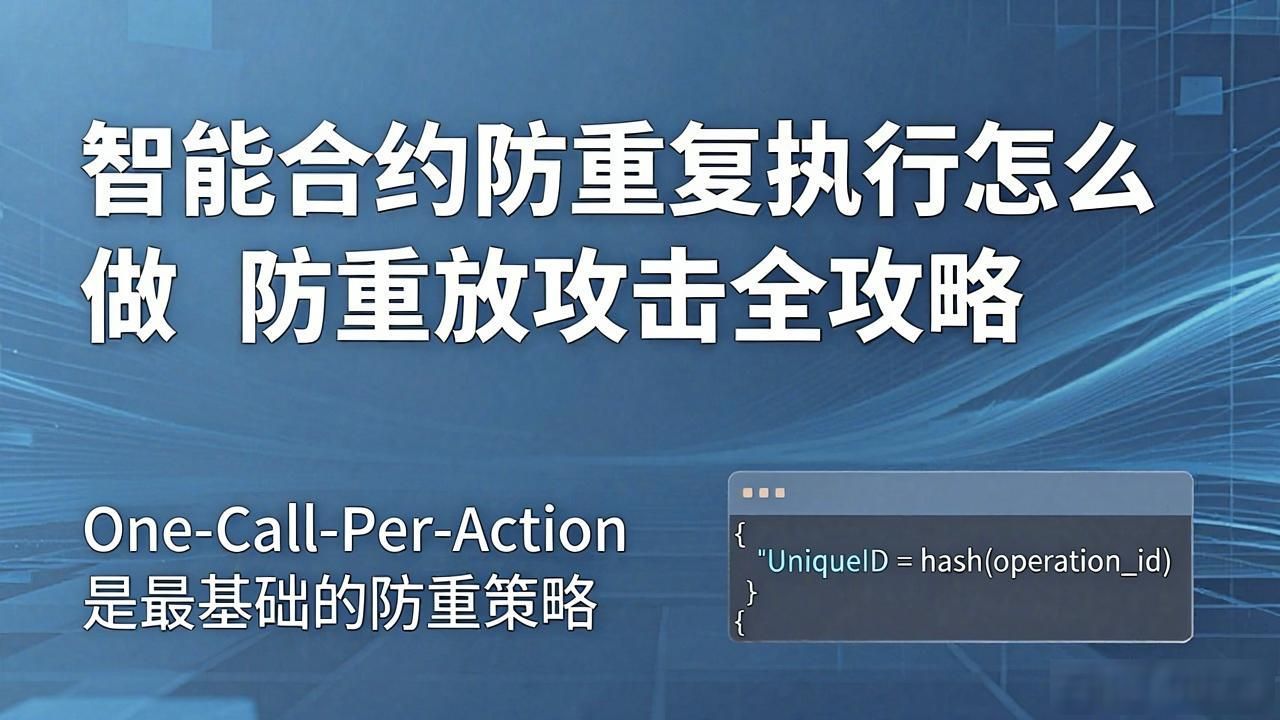智能合约重入攻击_合约重复机制防智能执行的方法_智能合约防重复执行机制