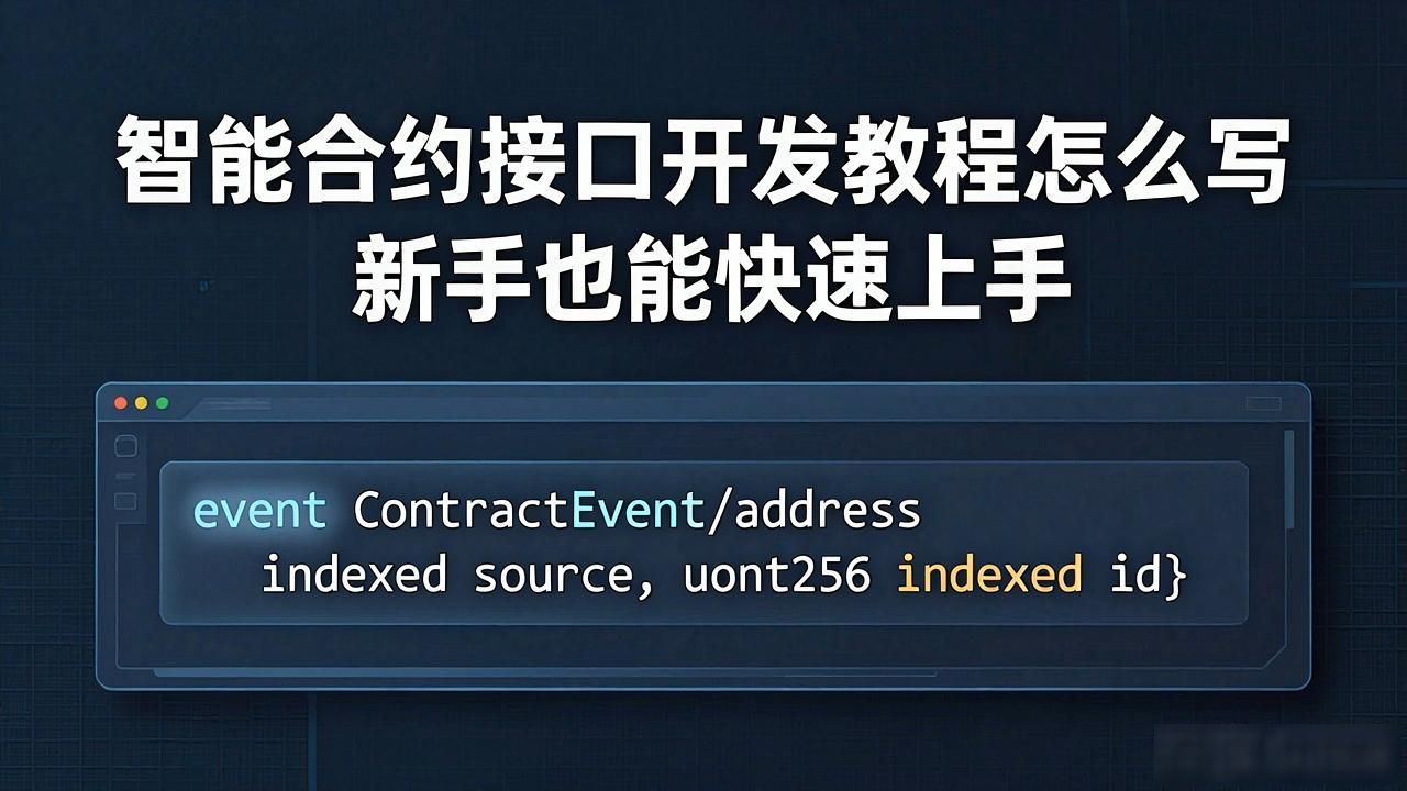 智能合约接口开发教程_智能合约怎么开源_合约教程接口智能开发怎么做
