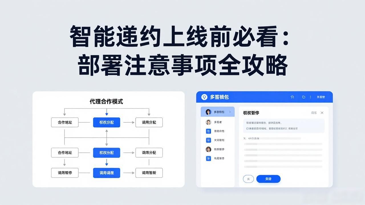 智能合约线上部署注意事项_智能合约部署_智能合约工作流程