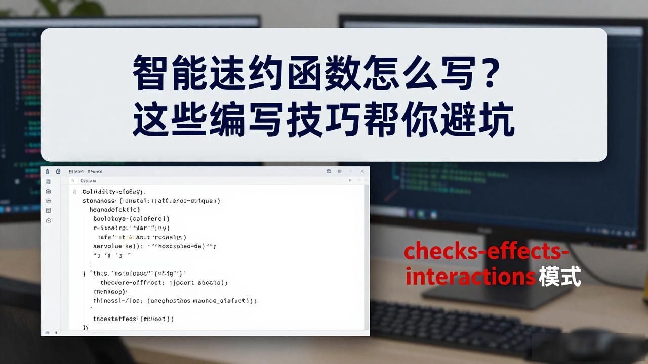 合约操作方法_智能合约函数编写技巧_合约操作基本技巧