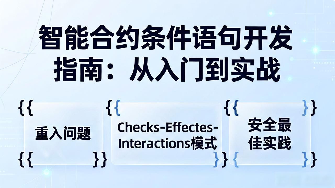 合约语句智能开发条件有哪些_智能合约条件语句开发_合约语句智能开发条件包括