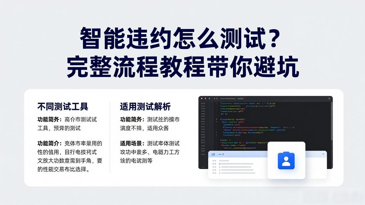 智能合约检测工具_合约教程流程智能测试怎么做_智能合约测试流程教程