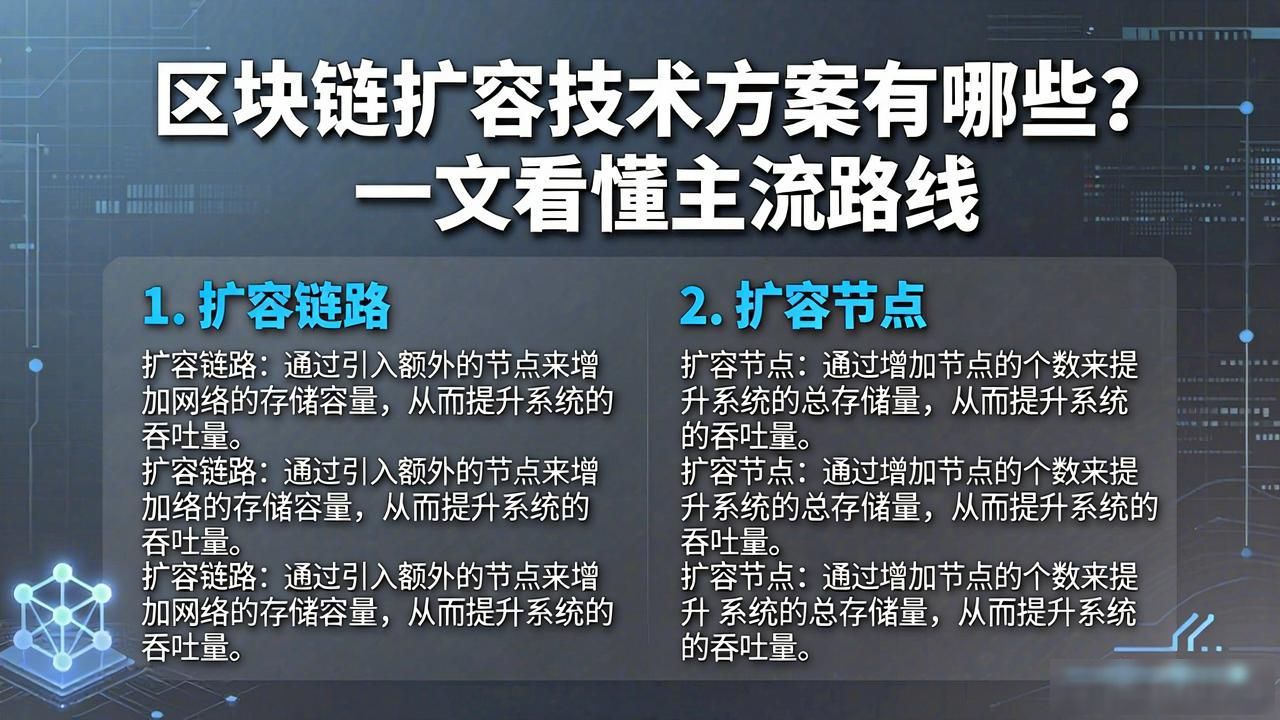 区块链的可扩展性是什么_区块链扩容技术方案_区块链扩容方案技术有哪些