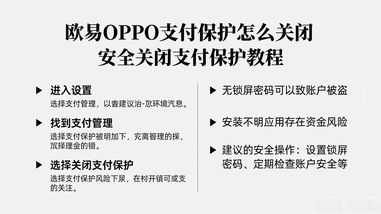 oppo的支付保护关闭_怎么关闭oppo支付检测安全_欧易OPPO支付保护关闭