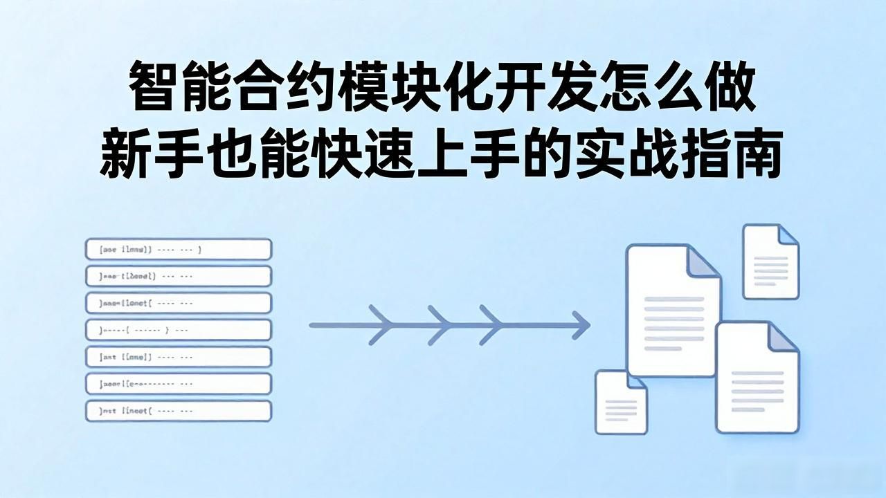 合约模块智能化开发方案_智能合约技术_智能合约模块化开发