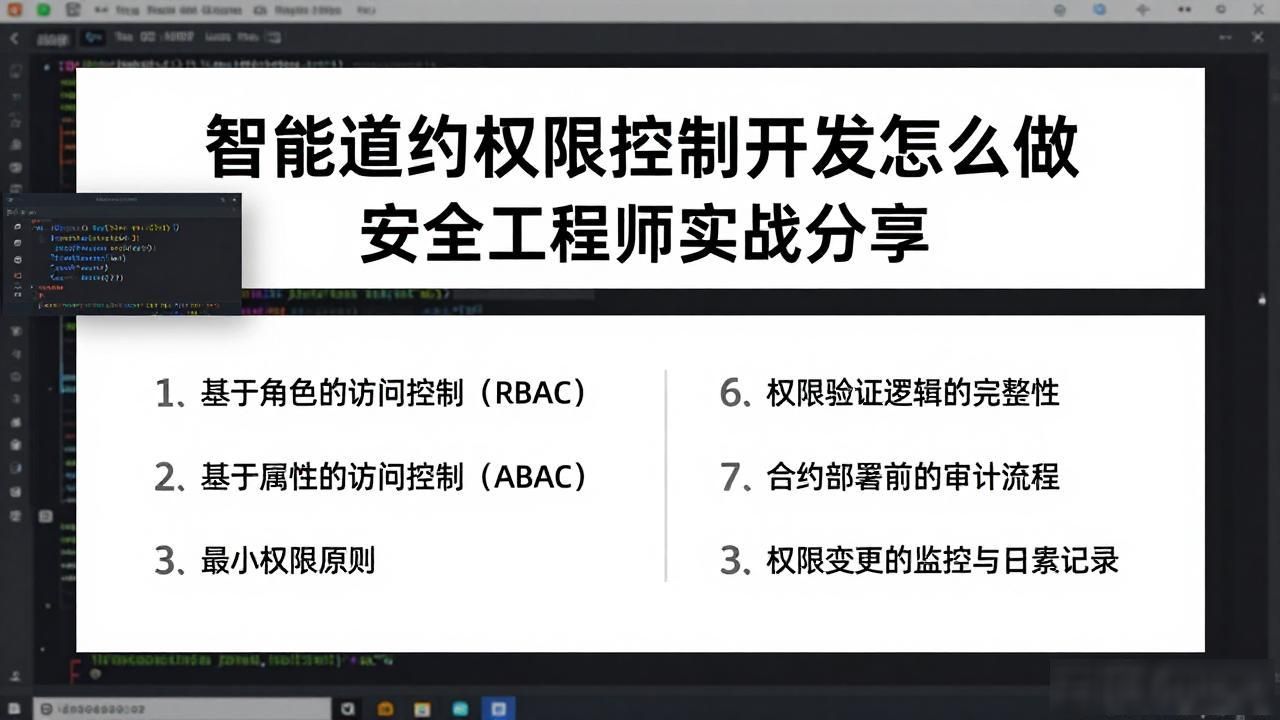 智能合约开发技术与实战_合约权限智能开发控制什么_智能合约权限控制开发