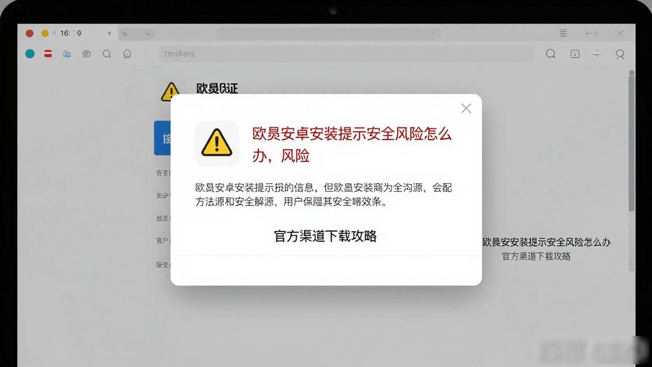 安卓风险软件无法安装_安卓安装app风险提示_欧易安卓安装提示安全风险