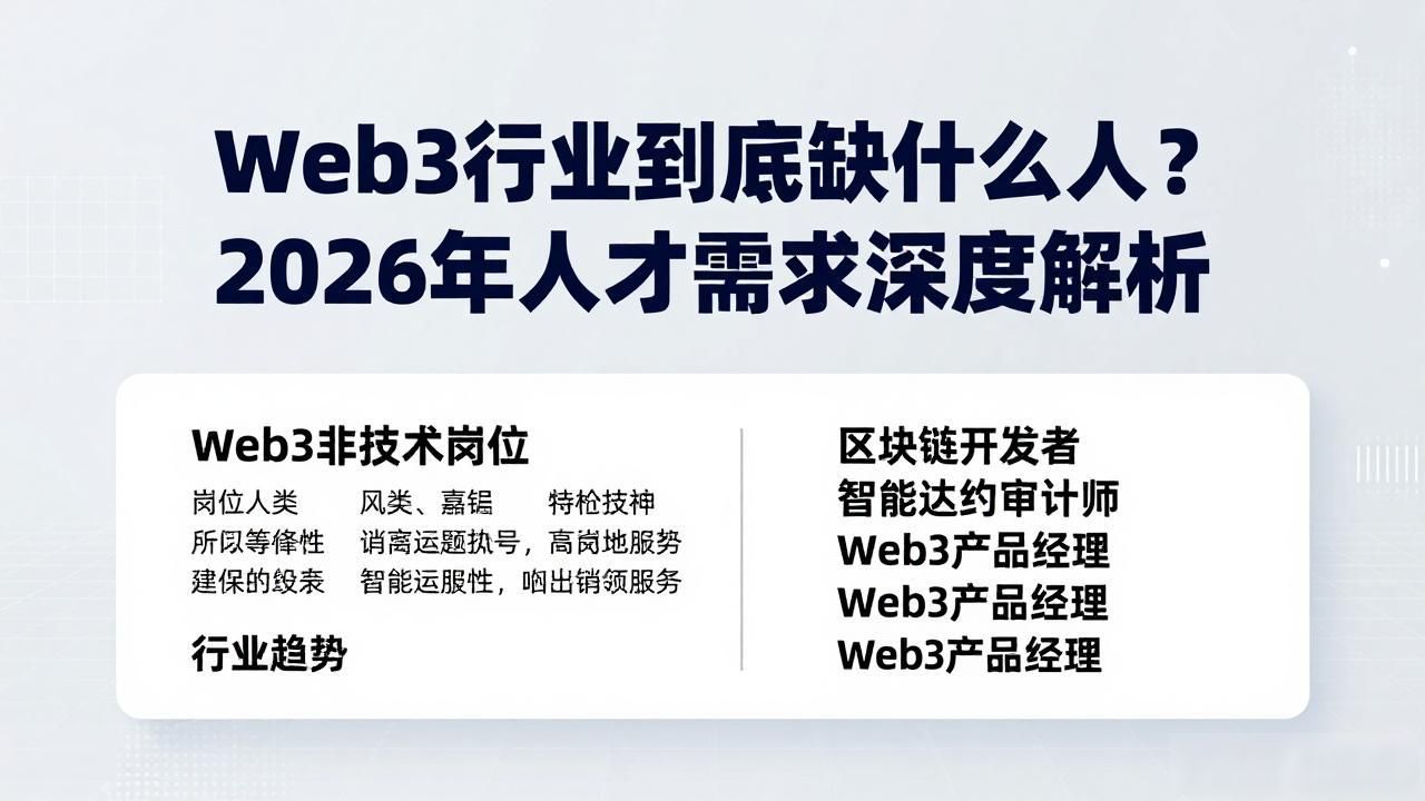 行业人才需求状况及趋势分析_Web3 行业人才需求分析_行业人才需求状况