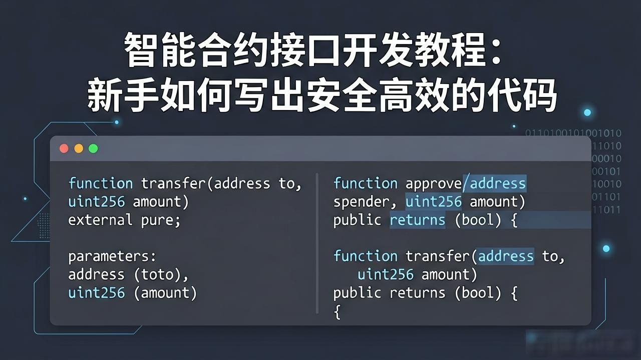 智能合约开发语言_智能合约接口开发教程_合约教程接口智能开发怎么做