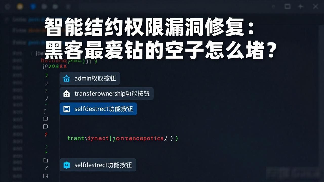 智能合约漏洞数据集_智能合约漏洞检测工具_智能合约权限漏洞修复