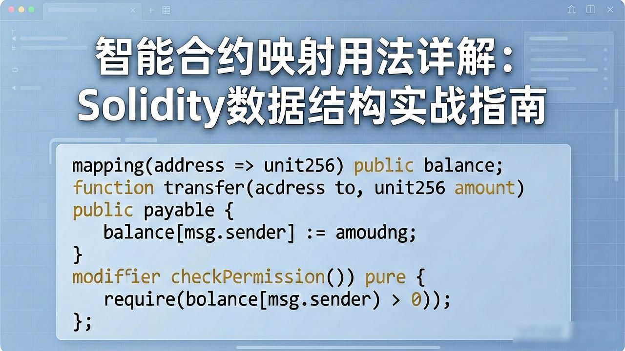 智能合约mapping_智能合约映射用法详解_智能合约相互调用