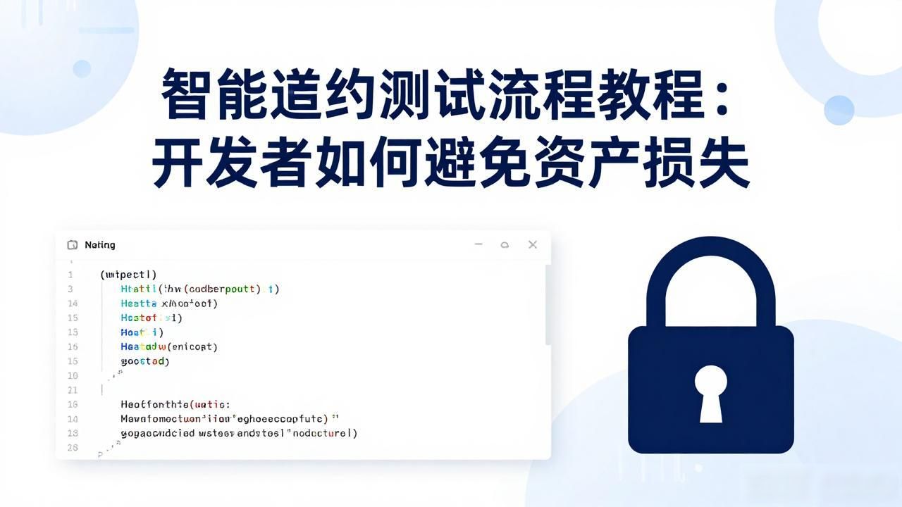 合约教程流程智能测试怎么做_智能合约测试流程教程_智能合约算法