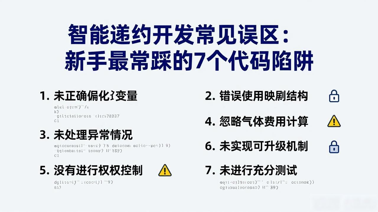 智能合约开发工具_智能合约开发常见误区_合约误区常见智能开发有哪些