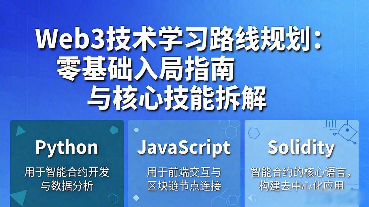 Web3 技术学习路线规划_路线规划模板_路线规划设计