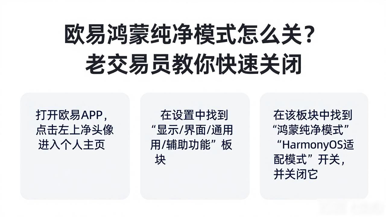 鸿蒙os怎么关闭纯净模式_欧易鸿蒙纯净模式怎么关_鸿蒙纯净模式关闭
